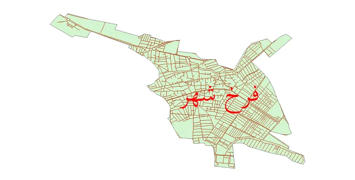 دانلود نقشه شیپ فایل شبکه معابر شهر فرخشهر