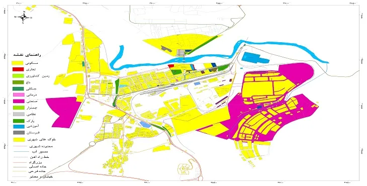 نقشه شیپ فایل (GIS) شهر جلفا 1404 + عکس با کیفیت