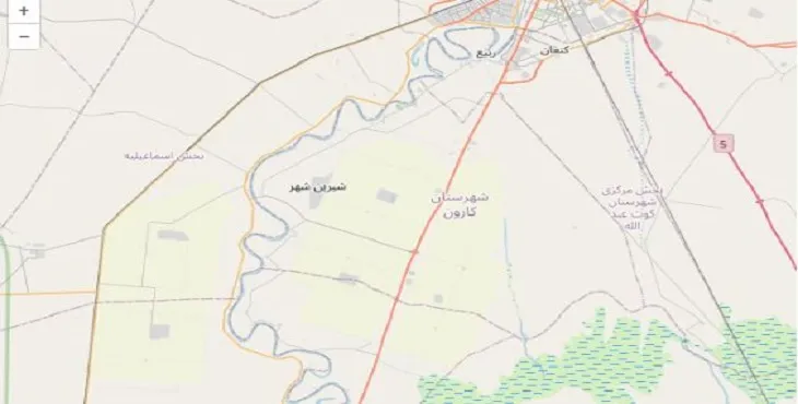 دانلود نقشه شهرستان کارون + pdf با کیفیت بالا