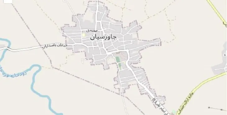 دانلود نقشه شهر جاورسیان + pdf با کیفیت بالا