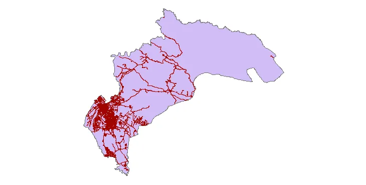 جدیدترین نقشه شیپ فایل راه های شهرستان دزفول + PDF