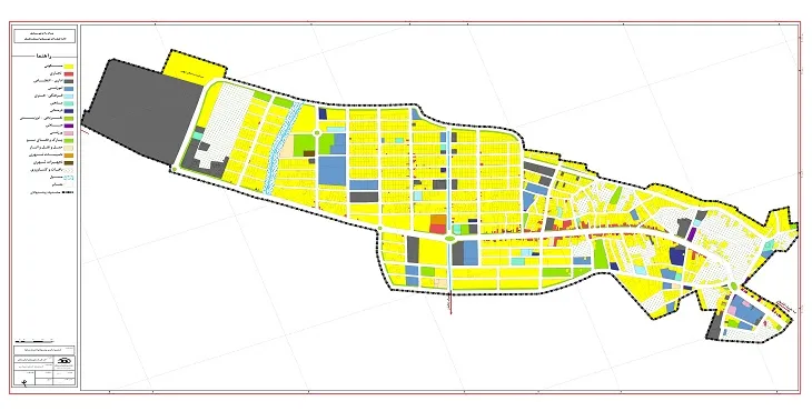 دانلود نقشه کاربری اراضی شهر آب بر | وضع موجود+پیشنهادی