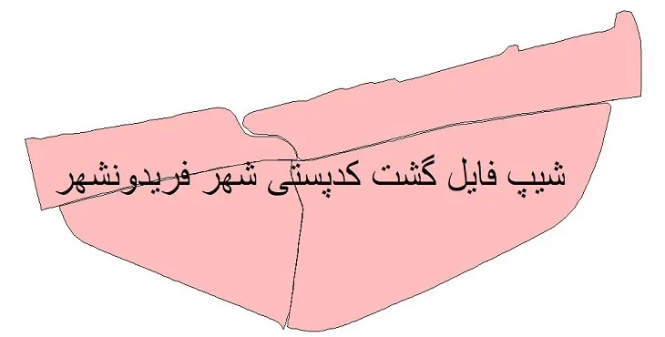 دانلود نقشه شیپ فایل کدپستی شهر فریدونکنار