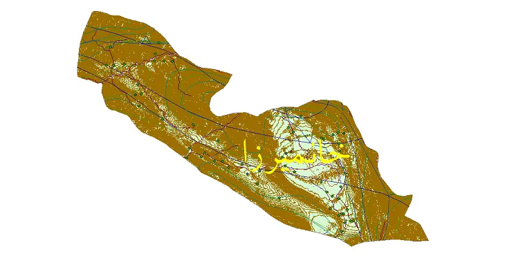 دانلود نقشه های شیپ فایل شهرستان خانمیرزا + کاملترین لایه GIS