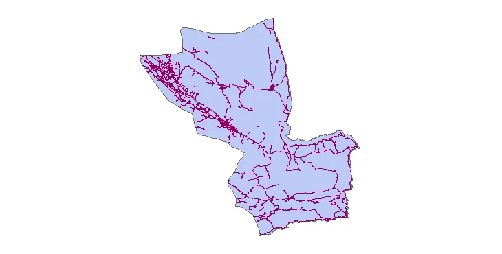 جدیدترین نقشه شیپ فایل راه های شهرستان سراوان + PDF