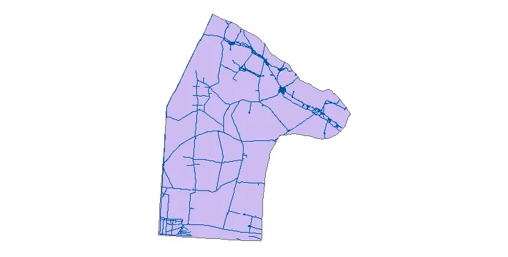 جدیدترین نقشه شیپ فایل راه های شهرستان هویزه + PDF