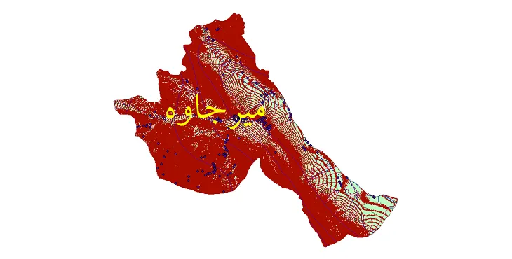 دانلود نقشه های شیپ فایل شهرستان میرجاوه + کاملترین لایه GIS