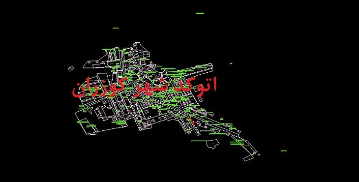 دانلود نقشه اتوکد شهر کوزران