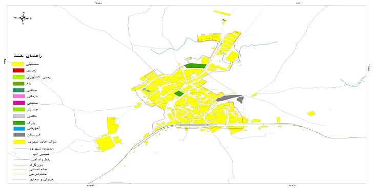 نقشه شیپ فایل (GIS) شهر هندودر 1405 + عکس با کیفیت