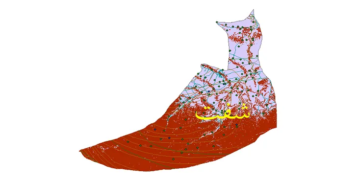 دانلود نقشه های شیپ فایل شهرستان شفت + کاملترین لایه GIS