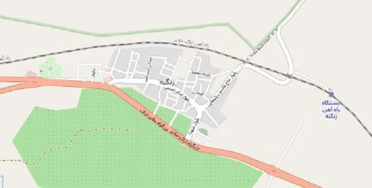 دانلود نقشه شهر زنگنه + pdf با کیفیت بالا