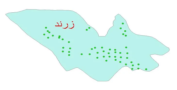 دانلود نقشه شیپ فایل کیفیت آب چاه های شهرستان زرند