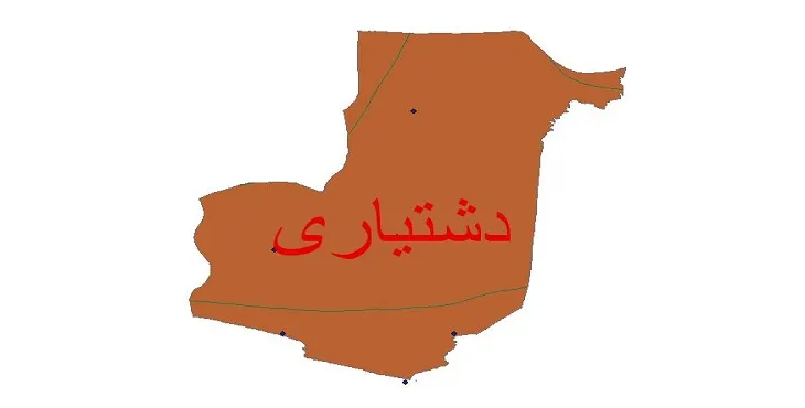 نقشه شیپ‌ فایل اقلیم‌شناسی شهرستان دشتیاری + 7 لایه اقلیمی