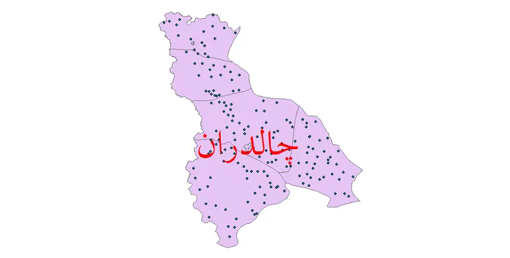 دانلود نقشه شیپ فایل (GIS) تقسیمات سیاسی شهرستان چالدران سال 1400
