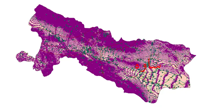 دانلود نقشه های شیپ فایل شهرستان ساوه + کاملترین لایه GIS