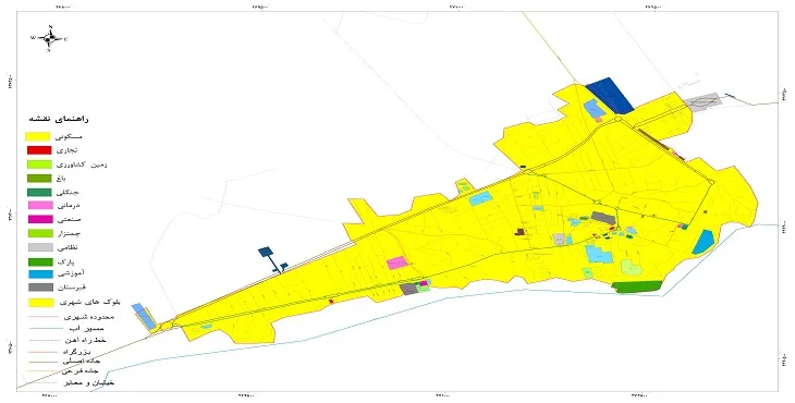 نقشه شیپ فایل (GIS) شهر بیله سوار 1405 + عکس با کیفیت