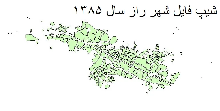 دانلود شیپ فایل بلوک آماری شهر راز