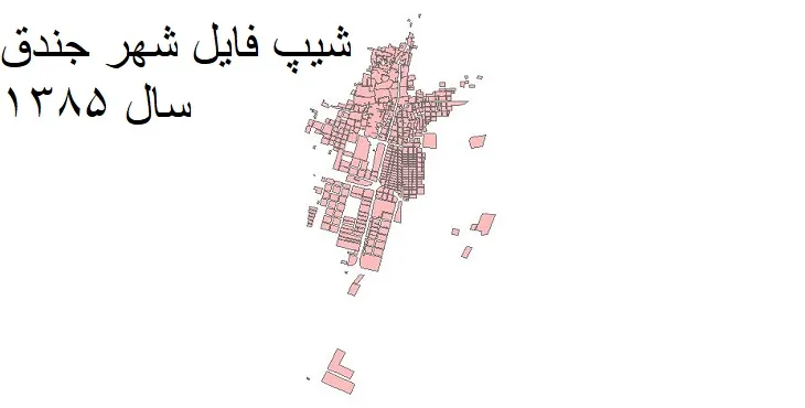 دانلود شیپ فایل بلوک آماری شهر جندق