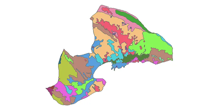 بروزترین نقشه شیپ فایل کاربری اراضی شهرستان چادگان + PDF