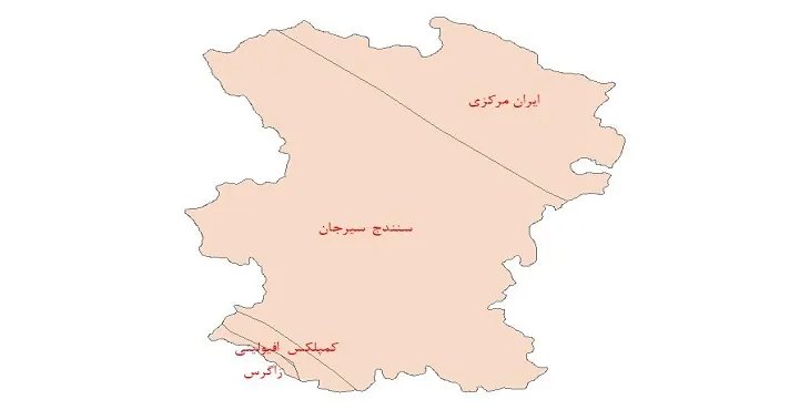 دانلود نقشه شیپ فایل (لایه GIS) ساختار زمین ساختی استان همدان