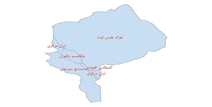 دانلود نقشه شیپ فایل (لایه GIS) ساختار زمین ساختی استان یزد