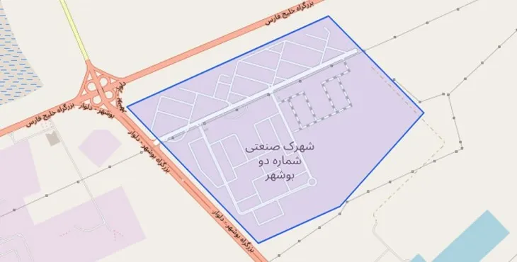 دانلود نقشه شهرک صنعتی بوشهر + pdf با کیفیت بالا