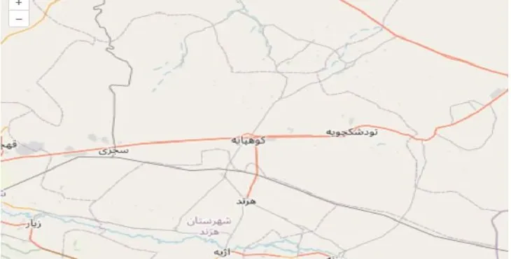 دانلود نقشه شهرستان کوهپایه + pdf با کیفیت بالا