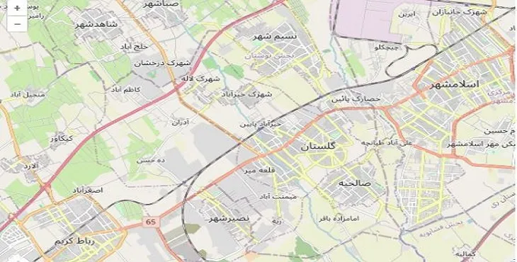 دانلود نقشه شهرستان بهارستان + pdf با کیفیت بالا