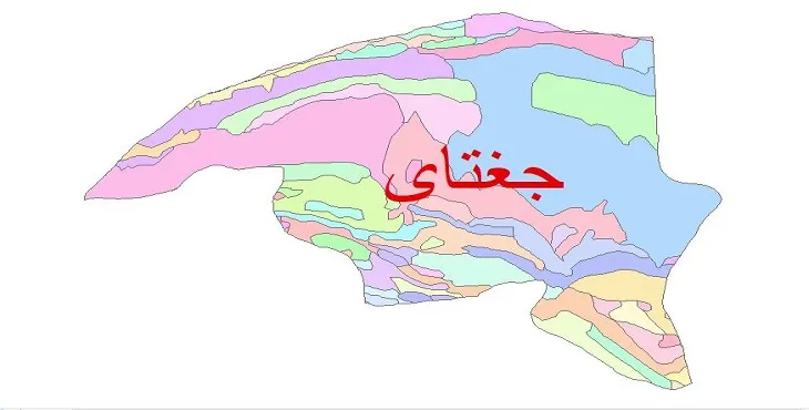 نقشه شیپ فایل (GIS) زمین‌ شناسی شهرستان جغتای