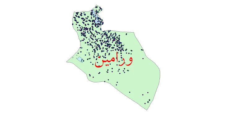 دانلود نقشه جمعیت نقاط شهری و روستایی شهرستان ورامین از سال 1335 تا 1395