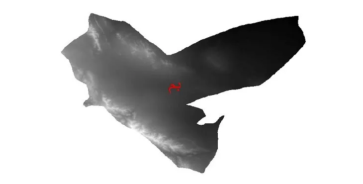 دانلود نقشه دم (DEM) شهرستان بم | دقت 30 متر