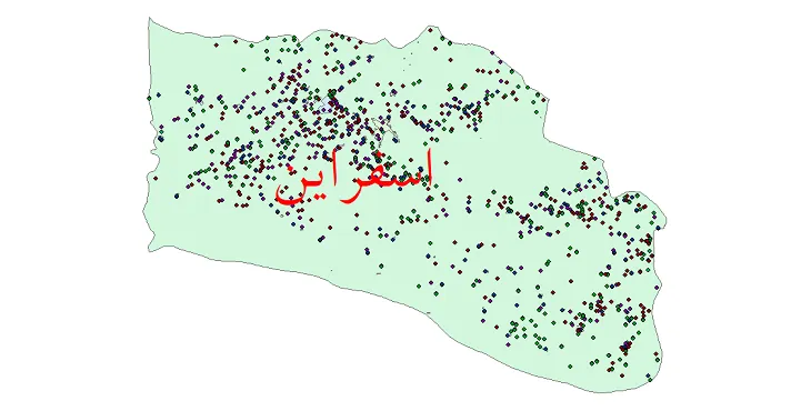 دانلود نقشه جمعیت نقاط شهری و روستایی شهرستان اسفراین از سال 1335 تا 1395