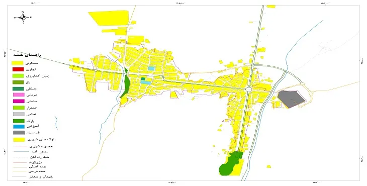 نقشه شیپ فایل (GIS) شهر کاخک 1404 + عکس با کیفیت