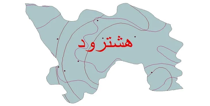 نقشه شیپ فایل اقلیمشناسی شهرستان هشترود + 7 لایه اقلیمی