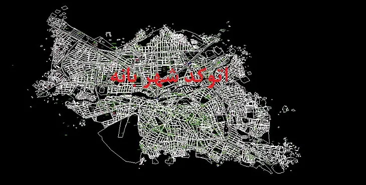 دانلود نقشه اتوکد شهر بانه