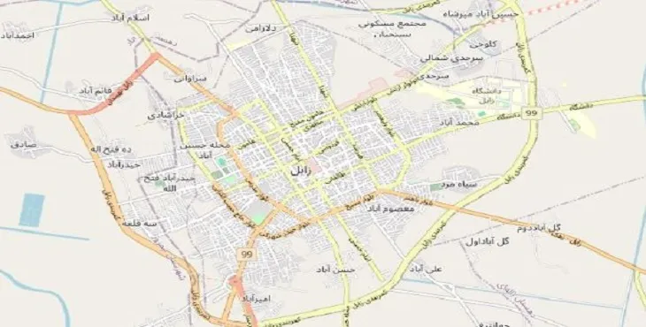 دانلود نقشه شهر زابل + pdf با کیفیت بالا