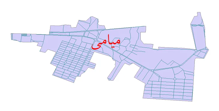 دانلود نقشه شیپ فایل شبکه معابر شهر میامی