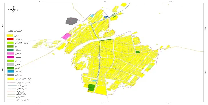 نقشه شیپ فایل (GIS) شهر شوط 1404 + عکس با کیفیت