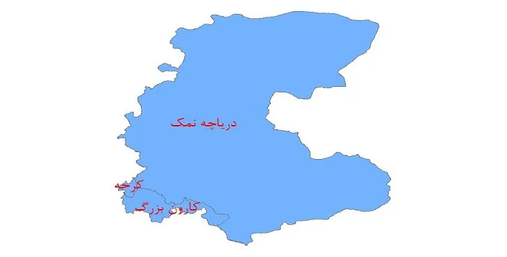 دانلود نقشه شیپ فایل (لایه GIS) حوضه های آبریز استان مرکزی