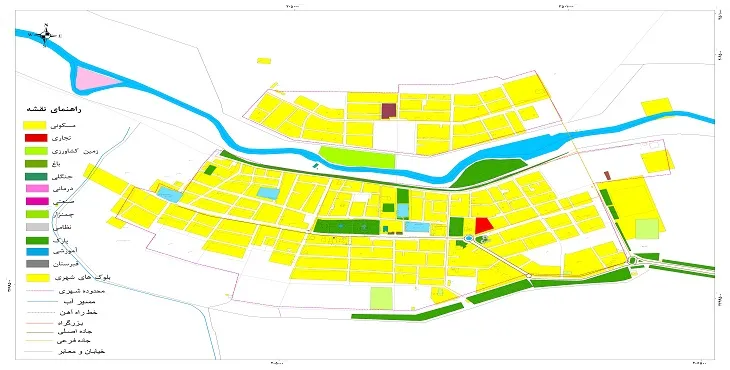 نقشه شیپ فایل (GIS) شهر رفیع 1404 + عکس با کیفیت