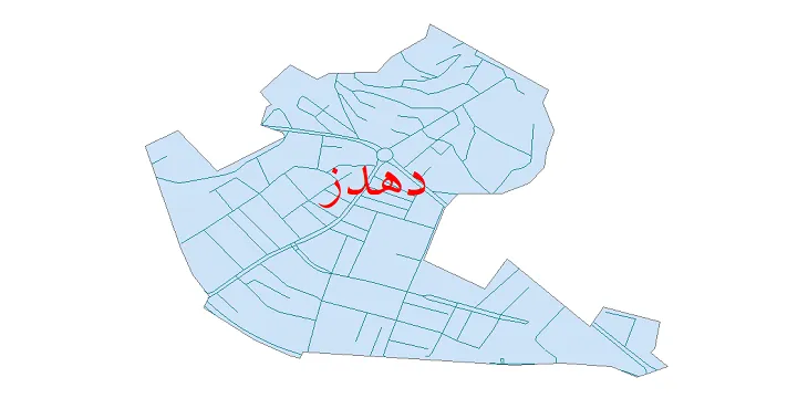 دانلود نقشه شیپ فایل شبکه معابر شهر دهدز