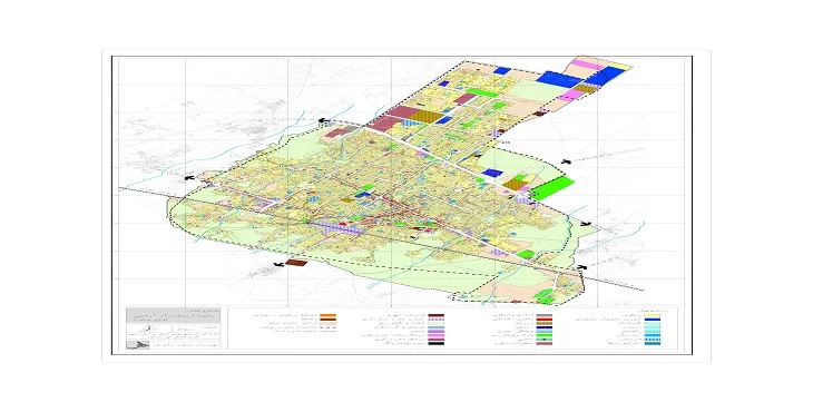 دانلود نقشه کاربری اراضی شهر نیشابور | وضع موجود+پیشنهادی
