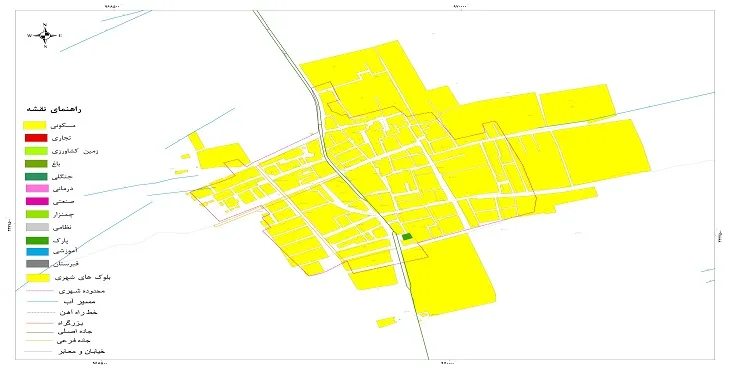 جدیدترین نقشه شهر خواجوشهر | قابل چاپ + کیفیت بالا