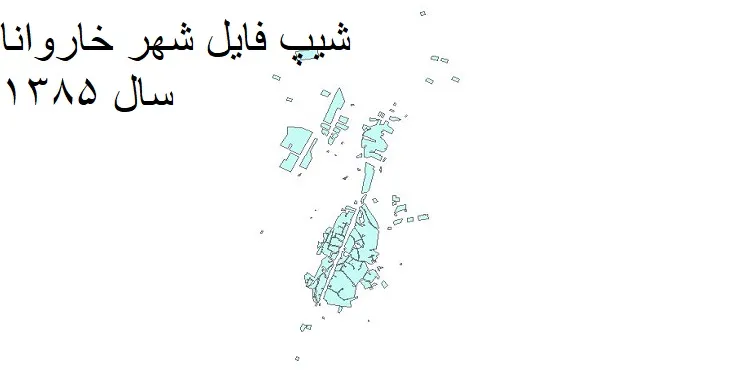 دانلود شیپ فایل بلوک آماری شهر خاروانا