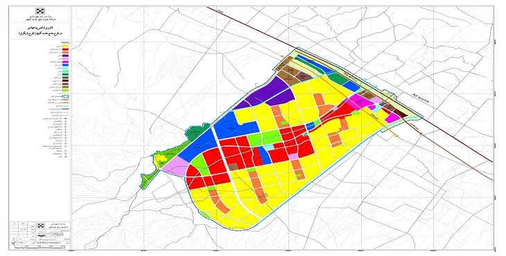 دانلود نقشه کاربری اراضی شهر گلبهار | وضع موجود+پیشنهادی