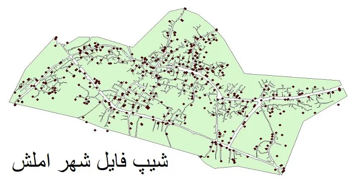 دانلود شیپ فایل بلوک آماری شهر املش