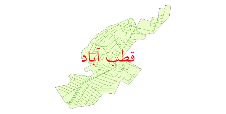 دانلود نقشه شیپ فایل شبکه معابر شهر قطب آباد
