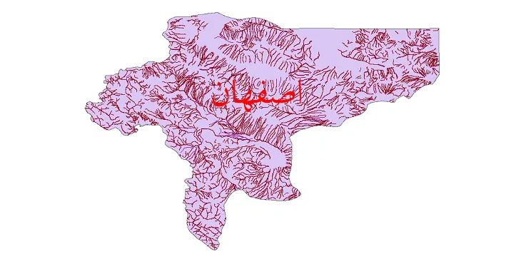 دانلود نقشه شیپ فایل (GIS) رودخانه های استان اصفهان