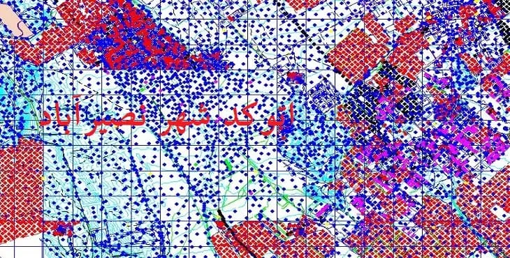 دانلود نقشه اتوکد (Autocad) شهر نصیرآباد