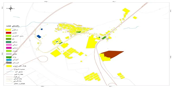 نقشه شیپ فایل (GIS) شهر سلفچگان 1404 + عکس با کیفیت